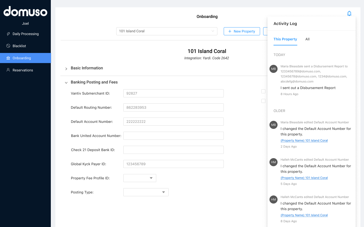 Early activity log exploration with a detail drawer