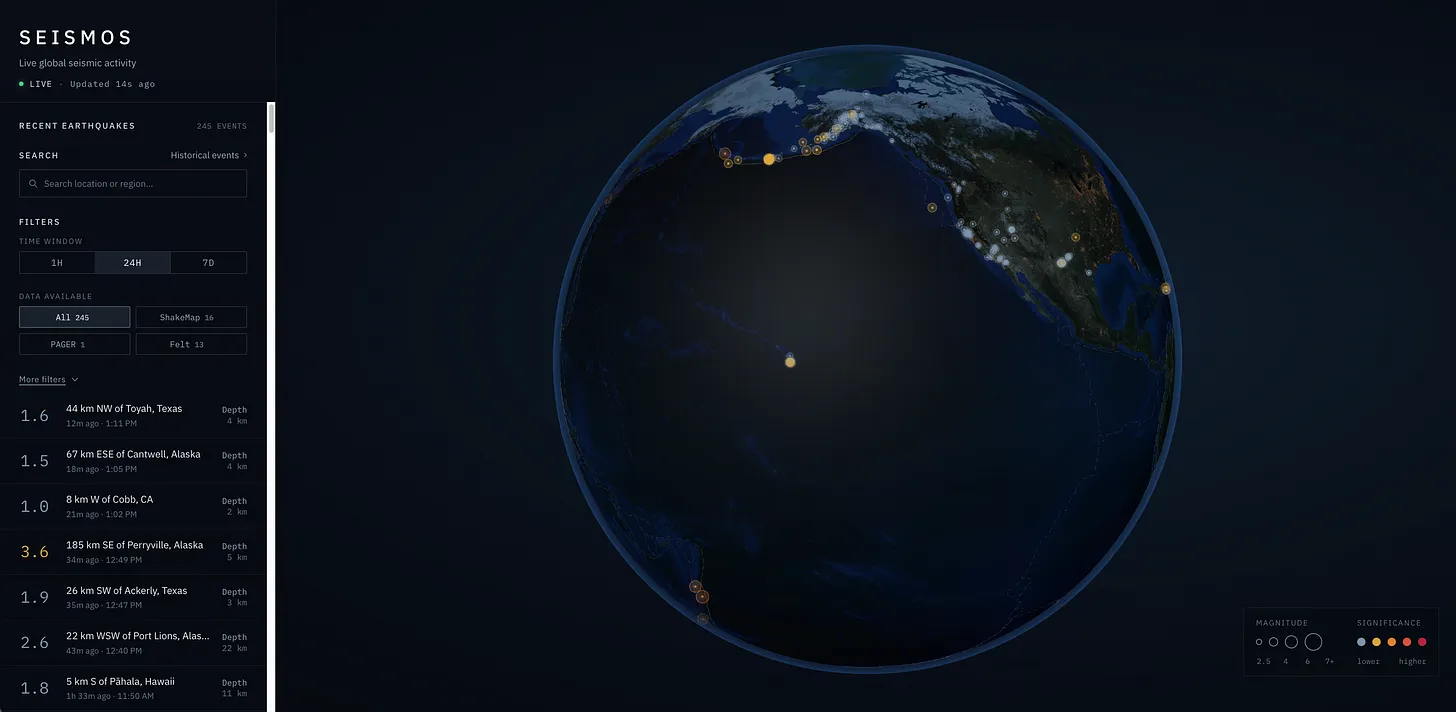 I Built a Working Earthquake Explorer App in Under 48 Hours