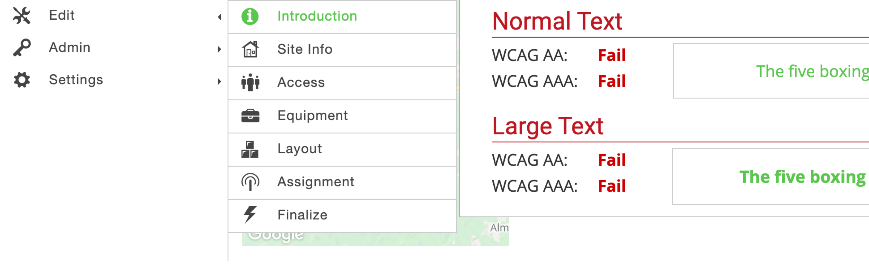 Previous navigation and submenu styling